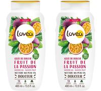 Eryi-- Gelée De Douche - Extrait De Fruit De La Passion - Mousse Fine & Onctueuse - 96% D'origine Naturelle - Ph Neutre - Sans Sulfate - Fabriqué En France - 400 Ml (Lot De 2)