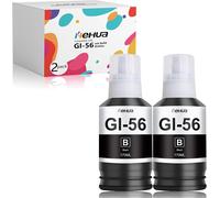 ERYI-Gi-56 Cartouches D'Encre Noire Compatible Remplacement Pour Canon Gi-56 Gi56 À Utiliser Avec Les Imprimantes Canon Maxify Gx3050 Gx4050 Gx5050 Gx6050 Gx7050 Gx5550 Gx6550 (Noir, 2 Pack)