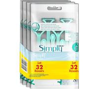 Eryi-Gillette Simply Venus 2 Rasoirs Jetables Femme Touche D'aloe Vera, Lot De 32 (4 X 8) Pour Un Rasage De Près En Douceur [Officiel]