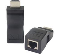 ERYI-Gintooyun Extendeur Rj45 Hdmi 1.4 Sur Câble Simple Ethernet Lan Rj45 Cat5E Cat6 - Distance D'Application Jusqu'À 30 M - Pour Affichage Hdtv 4K 2K 1080P Avec 3D