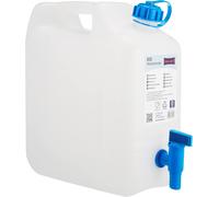 ERYI-Gmbh 817500 Jerrican À Eau Eco Pe-Hd Avec Robinet, Bleu/Transparent - 10L (Max.12L)