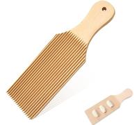 ERYI-Gnocchi - Planche À Pâtes - Accessoire Pour Machine À Pâtes - Rouleau À Pâtisserie Avec Motif - En Bois De Hêtre Naturel - Pagaie Avec Rouleau - Machine À Pâtes Garganelli - Macaroni