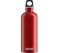 Eryi-- Gourde Aluminium - Traveller Red - Certifiée Neutre En Co2 - Convient Aux Boissons Gazeuses - Étanche & Légère - Sans Bpa - Pour Sport, Camping, Randonnée - Rouge - 0,6l