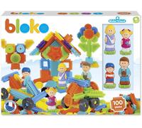 ERYI-¿ Grand Coffret De Jeu De Construction Sur Le Thème De La Famille, Avec 100 Pièces + 4 Figurines 3D ¿ Jouet Enfant 1 An Et Plus ¿ Fabriqué En Europe - 503627