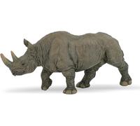 ERYI-- Grande Figurine Animal - Rhinocéros, Puissance De La Savane, Jouet Enfant Dès 3 Ans - Connaissance Des Animaux De La Savane Et Protection Des Espèces, Noir