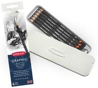 Eryi-Graphic - Set De 6 Crayons Graphite Avec Taille-Crayon Inclus, Qualité Professionnelle, 0700835