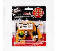 ERYI-Grip And Tricks - Finger Scooter Blanc Pack 1 Avec 2 Roues Supplémentaires 3 Outils Pour Trottinette Freestyle À Doigt Et Des Accessoires Pour Mini Fingerboards - Jouet À Doigt 10 Pièces Dès 6 A