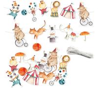 Eryi-Guirlande D'anniversaire Cirque - Décoration Pour Anniversaire D'enfant - 10 M De Guirlande Pour Ta Fête - Pour Filles Et Garçons - Set De Décoration De Fête 3