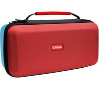 Eryi-Gxtrust 1252rb Pochette Xl Pour Nintendo Switch 2, Étui Switch De Protection Avec Conception Antichoc, Poignée, Housse Avec Pochette Pour Accessoires, 4 Joy-Cons Et 12 Jeux. Rouge / Bleu