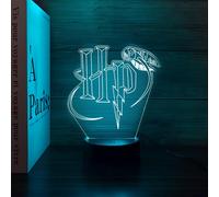 Eryi-Ha-Rry Veilleuse 3d Illusion Led, Anime 3d Led Nachtlicht, Ha-Rry Lampe, Veilleuse Stéréoscopique Visuelle À 16 Couleurs, Dimmable, Cadeau Parfait Pour Les Enfants