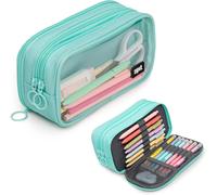 ERYI-Half & Half Trousse Trousse À Crayons Grande Capacité Etui À Crayon Pour L'École, Le Collège Et Le Bureau