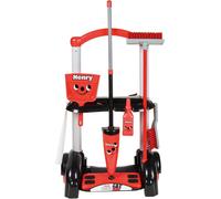 ERYI-Henry & Hetty Jouets - Chariot De Nettoyage Henry - Ensemble Rouge Inspiré D¿Henry Avec 1 Serpillière, Des Brosses, 1 Pelle & Accessoires - Jeu Pour Les Enfants Âgés De 3 Ans & +