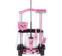 ERYI-Henry & Hetty Jouets - Chariot De Nettoyage Hetty - Ensemble Rose Inspiré D`Hetty Avec 1 Serpillière, Des Brosses, 1 Pelle & Accessoires - Jeu Pour Les Enfants Âgés De 3 Ans & +
