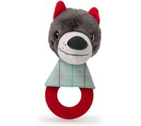 Eryi-- Hochet De Dentition Louis Le Loup - Jouet Sensoriel Pour Bébés Avec Anneau De Dentition, Bruit De Papier Et Clochette - Apaise Poussées Dentaires - Dès 3 Mois - 83486