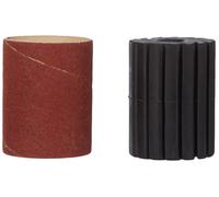 ERYI-Home And Garden Lot De Porte-Outil Et Manchon Abrasif - Accessoire Pour Prr 250 Es Noir