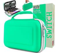 Eryi-Housse De Transport Pour Console Nintendo Switch Oled Blanche Avec Compartiment De Rangement Pour Accessoires Et Jeux \U2013 Étui Facile À Nettoyer Avec Coffret Cadeau Édition