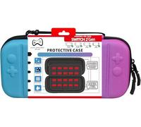 Eryi-Housse Rigide Bicolore Bleu Rose Compatible Nintendo Switch 2 ¿ Préformée Avec Reliefs Des Boutons ¿ Étui Antichoc