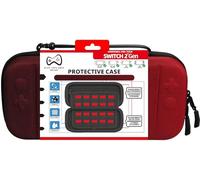 Eryi-Housse Rigide Bicolore Noir Rouge Compatible Nintendo Switch 2 ¿ Préformée Avec Reliefs Des Boutons ¿ Étui Antichoc