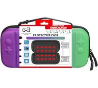 Eryi-Housse Rigide Bicolore Violet Vert Compatible Nintendo Switch 2 ¿ Préformée Avec Reliefs Des Boutons ¿ Étui Antichoc