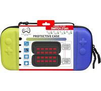 Eryi-Housse Rigide Compatible Bicolore Bleu Jaune Nintendo Switch 2 ¿ Préformée Avec Reliefs Des Boutons ¿ Étui Antichoc -