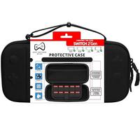 Eryi-Housse Rigide Compatible Nintendo Switch 2 ¿ Préformée Avec Reliefs Des Boutons ¿ Étui Antichoc (Noir / Black)