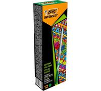 Eryi-Intensity Stylo Feutre D'écriture Pointe Medium Et Corps Métallisé - Vert Intense, Boîte De 12