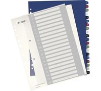 Eryi-Intercalaires 1-20, Imprimable Sur Pc, A4, Plastique Ultra-Résistant, Extra-Large, Blanc/Multicolore, Style, 12390000
