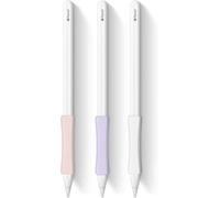 Eryi-Ipencil Lot De 3 Coques En Silicone Compatibles Avec Apple Pencil 2ème Génération, Ipad Pro 11 12,9"" 2018 (Blanc, Rose, Violet)