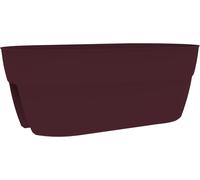 Eryi-- Jardinière Cavalière Osaka 19,5 L - Système De Fixation Simple Et Breveté - Pour Balcons Et Rambardes - 56 X 30,1 X H.20,6 Cm - Rouge Bourgogne