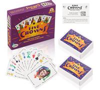 Eryi-Jeu De Cartes Cinq Couronnes - Jeu Familial Classique Pour 1 À 7 Joueurs, Jeux De Cartes Essentiels Pour Jeunes, Cartes De Poker Pour Fêtes Et Soirées Conviviales (Version Anglaise)