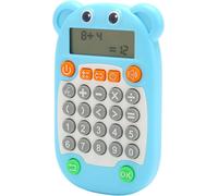 ERYI-Jeu De Mathématiques Électronique Pour Enfants, Jouet D'Exercice Arithmétique Avec Addition, Soustraction, Multiplication, Division, Invite Vocale À Affichage Numérique, Charge (Bleu)