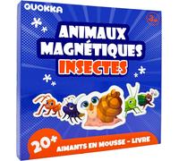 ERYI-Jeu Magnétique Enfant 3 4 Ans - 20+ Pièces Puzzle Magnétique Enfant 1 2 Ans - Jeux De Voyage Avec Livret Extra-Long - Jouets D'Insectes Pour L'Avion - Cadeau Pour Garçons Et Filles De 3 À 5
