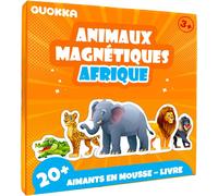ERYI-Jeu Magnétique Enfant 3 4 Ans - 20+ Pièces Puzzle Magnétique Enfant 1 2 Ans - Jeux De Voyage Avec Livret Extra-Long - Jouets D'Afrique Pour L'Avion - Cadeau Pour Garçons Et Filles De 3 À 5