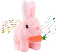 ERYI-Jouet De Lapin Interactif Réaliste,Jouet Interactif Lapin De Paques,Jouets En Peluche Électronique Pour Enfants,Lapin En Peluche Interactive,Animaux En Peluche Interactifs