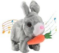 ERYI-Jouet De Lapin Interactif Réaliste,Jouet Interactif Lapin De Paques,Jouets En Peluche Électronique Pour Enfants,Lapin En Peluche Interactive,Animaux En Peluche Interactifs