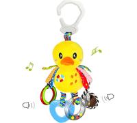 Eryi-Jouet Poussette Bebe 6 Mois, Suspendu Jouet Siege Auto Bebe, Attache Jouet Pour Poussette, Peluche Jouet Bebe Cadeaux Pour Naissance Garçons Et Filles 3 9 12 Mois, Le Canard