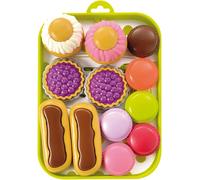ERYI-Jouets ¿ 980 - Plateau Pâtisserie 100 % Chef ¿ Imitations D'Aliments Pour Enfants ¿ 13 Pièces - Dès 18 Mois ¿ Fabriqué En France
