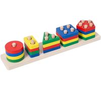 ERYI-Jouets Montessori À Empiler Et De Tri 1 2 3 Ans,20Pcs Jouet Éducatif De Couleurs Et De Formes Différentes,Formes Géométriques Puzzles À Trier Les