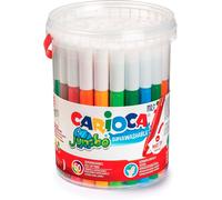 Eryi-Jumbo Stylos De Coloriage Lavables À Pointe Feutre Pour Enfants Jumbo Box, Maxi Stylos Marqueurs À Pointe Epaisse, 50 Pièces