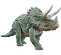 Eryi-Jurassic World Méga Action Figurine Articulée De Dinosaure Tricératops Géant, Jouet Grandes Espèces, Attaque Avec Coup De Tête, Corne Évoluée, Jeu Numérique Htk79