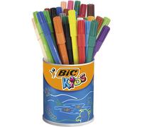 Eryi-Kids Visa Feutres De Coloriage À Pointe Fine, Lavables, Encre À Base D'eau - Couleurs Assorties, Pot De 36