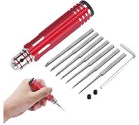 ERYI-Kit D'Outils 7 En 1 Prime Model Scriber Gundam En Résine Avec Lames De 0,1/0,2/0,4/0,6/0,8/1,0/2,0 Mm Pour Modélisme, Loisirs Créatifs, Gravure, Coupe - Rouge