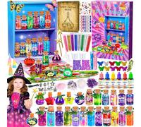 ERYI-Kits De Potions De Fées, Kit Potion Magique Enfant Avec 24 Bouteilles Magiques,Cristaux D'Énergie,Papillons,Pendentif,Potion Magique Cadeaux Créatifs Bricolage Pour Filles De 6 À 12 Ans