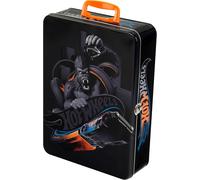 ERYI-Klein 2881 Mallette De Collection Hot Wheels, En Métal, Rangement Jusqu¿À 50 Voitures, Compartiments Pratiques, Dimensions : 37,5 Cm X 26 Cm X 8,5 Cm, Jouet Pour Enfants À Partir De 3 Ans Noir/O