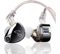 ERYI-Kz Castor Kz In Ear Monitor Kz Ecouteurs Filaire Intra-Auriculaires Hifi 2Dd Iem,Cible Harman Avec Basses Améliorées, 4 Commutateurs De Réglage, Câble Détachable 2 Broches(Super Bass)