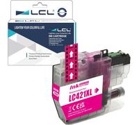ERYI-Lc421 Lc421Xl Magenta Haute Rendement Cartouche D'Encre Compatible Pour Brother Lc-421Xl Lc421Xl Lc421Xlm Lc421M Compatible Pour Brother Dcp-J1050Dw Dcp-J1140Dw Mfc-J1010Dw (1-Pack)