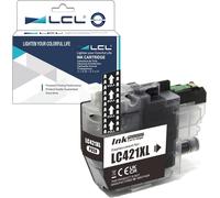 ERYI-Lc421 Lc421Xl Noir Haute Rendement Cartouche D'Encre Compatible Pour Brother Lc-421Xl Lc421Xl Lc421Xlbk Lc421Bk Compatible Pour Brother Dcp-J1050Dw Dcp-J1140Dw Mfc-J1010Dw (1-Pack)