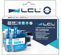 ERYI-Lc422 Lc422Xl Cyan Haute Rendement Cartouche D'Encre Compatible Pour Brother Lc-422Xl Lc422Xl Lc422Xlc Lc422C Pour Mfc-J5340Dw Mfc-J5345Dw Mfc-J5740Dw Mfc-J6540Dw Mfc-J6940Dw (2-Pack)
