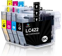 ERYI-Lc422 Lc422Xl Pour Brother Lc-422Bk Lc-422C Lc-422M Lc-422Y Et Brother Lc-422Xlbk Lc-422Xlc Lc-422Xlm Lc-422Xly Cartouche D'Encre Pour Brother Mfc-J5340Dw J5345Dw J5740Dw J6540Dw J6940Dw (Lot