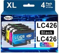ERYI-Lc426 Lc 426 Cartouches D'Encre Compatible Pour Brother Lc-426Val Cartouches Lc426Xl Per Brother Mfc-J4335Dw Mfc-J4340Dw Mfc-J4535Dw Mfc-J4540Dw (Paquet De 4, Noir, Cyan, Magenta, Jaune)